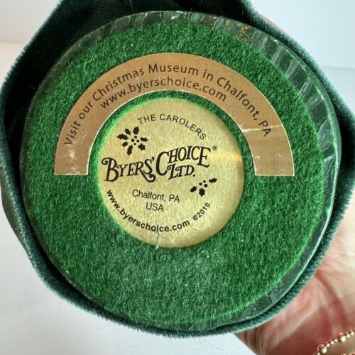 BYERS CHOICE ANTIGUO INGLÉS SANTA CON BOLSA DE JUGUETES LINTERNA ÁRBOL TAMBOR Y CUERNO 2010 - Imagen 7 de 10
