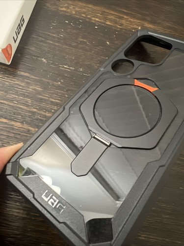 UAG Samsung Galaxy S25 Ultra Case 6.8" Kickstand Plasma XTE Rugged Black/Orange - Picture 6 of 13