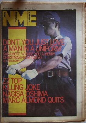 UK NME 20.8.83 Sakamoto ZZ Top Killing Joke M. Almond