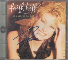 Faith Hill It Matters To Me Signed Autograph Music CD 