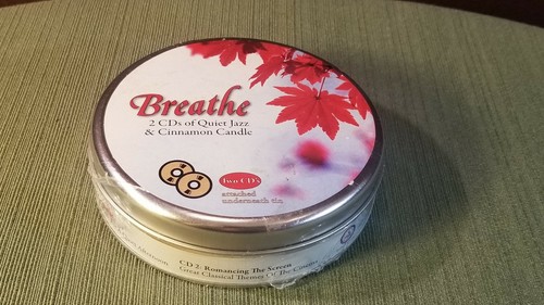 Quiet Jazz Music 2x CD Set Cinnamon Candle Tin - Picture 7 of 12