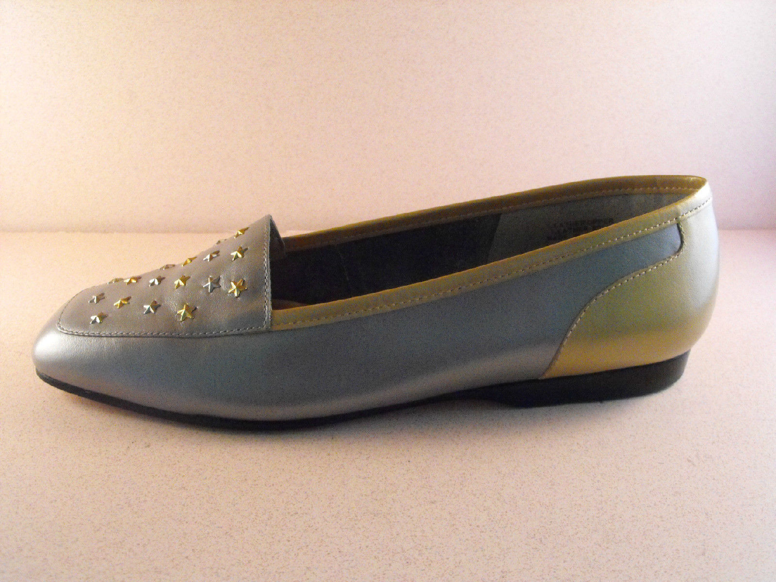 Excelente Enzo de Angiolini cepillado Mocasines Plata oro con estrellas de Enzo oro plata - 6.5M 6aac71 Excelente Enzo de Angiolini cepillado Mocasines Plata oro con estrellas de Enzo oro plata - 6.5M 6aac71
