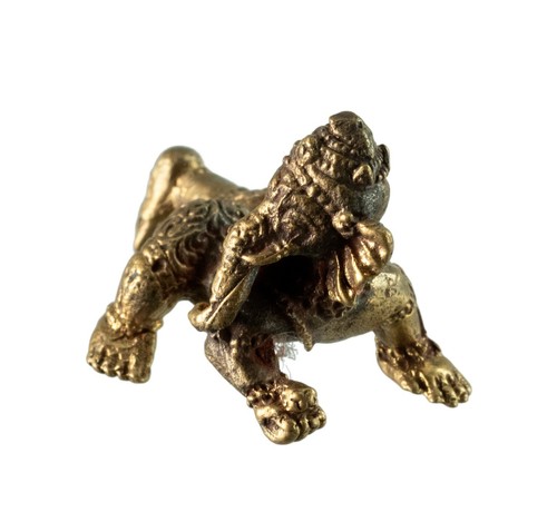 Statuette Ganesh bébé Elephant Hindou talisman figurine Amulette Thaïlande 6518 - Picture 5 of 7