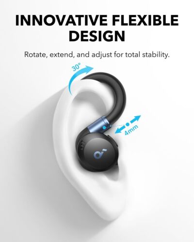 soundcore Sport X20 True-Wireless Earbuds Extendable Sport Ear Hook Noise Cancel - Picture 2 of 6