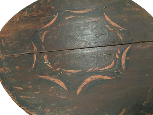 ANTIQUE  Paint Decorated Box: 1843, signed - Picture 3 of 5