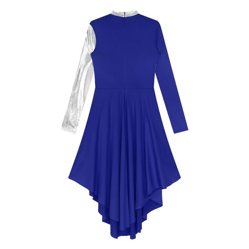 Womens Lyrical Metallic Praise Liturgical Dress Church Worship Dance Robe Gowns - Picture 20 of 141
