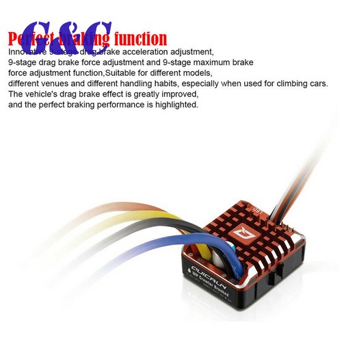 Hobbywing QuicRun Cepillado Impermeable 80A/60A ESC Controlador de Velocidad RC - Imagen 6 de 12