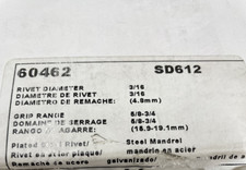 POP AVDEL SD612 Blind Rivet,2 1/4" L,0.183"