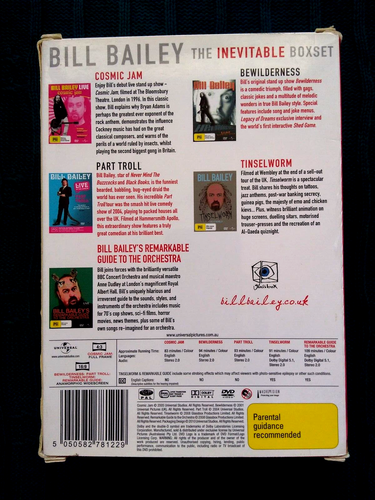 Bill Bailey THE INEVITABLE BOXSET (DVD) - Region 4 - Stand Up Comedy VERY GOOD - Picture 2 of 3