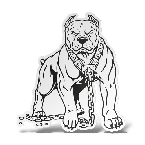 Sticker Pitbull Adhesivo PVC Auto Motocicleta Camper 4x4 Off Capó Casco Portátil - Imagen 6 de 14