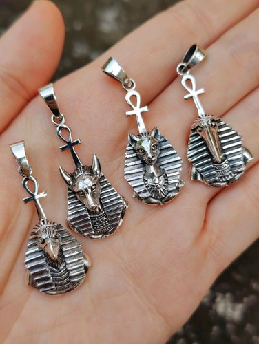 BASTET Göttin von Ägypten Anhänger 925 STERLINGSILBER geflügelte Katze ägyptische Pyramide - Bild 14 von 14