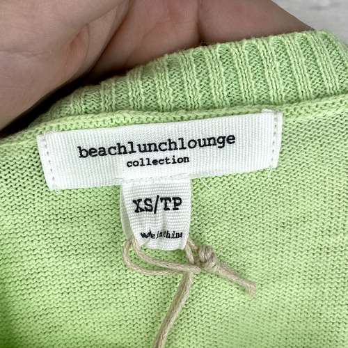 Beach Lunch Lounge Women's Green/Blue Tie Dye Pullover Sweater Size XS A2 - Picture 3 of 5