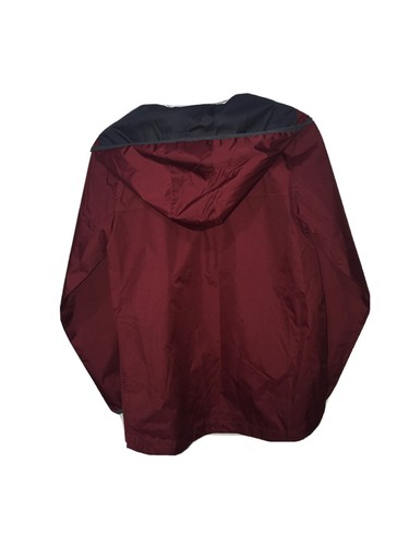 Arkansas Razorback Hogs Windbreaker Pull Over Hood 1/4 Zip Red Size Medium 10/12 - Picture 9 of 9