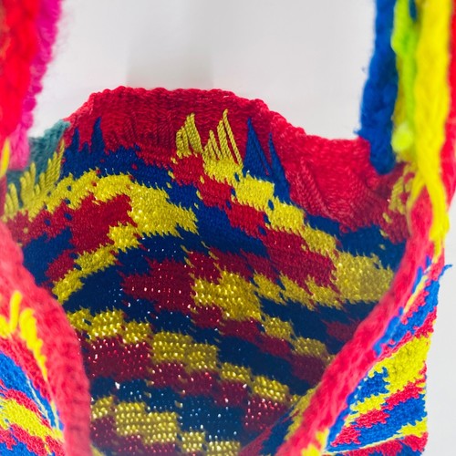 Peru BOHO Pouch Bag Handwoven Purse Handmade Authentic Original Colorful Design - Picture 9 of 9