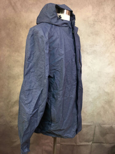 Paradox Men's Windbreaker Full Zip Hooded Blue Jacket Size XL - Picture 3 of 10