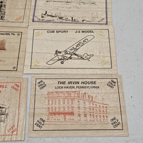 Lock Haven, PA Susquehanna Numismatic Association Lot of 16 Wood Nickel Flats - Picture 2 of 13