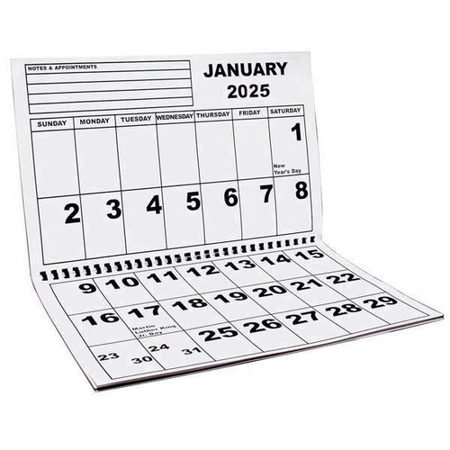 Jumbo Large Print Wall Calendar 2025 Low Vision Big Print Large Size