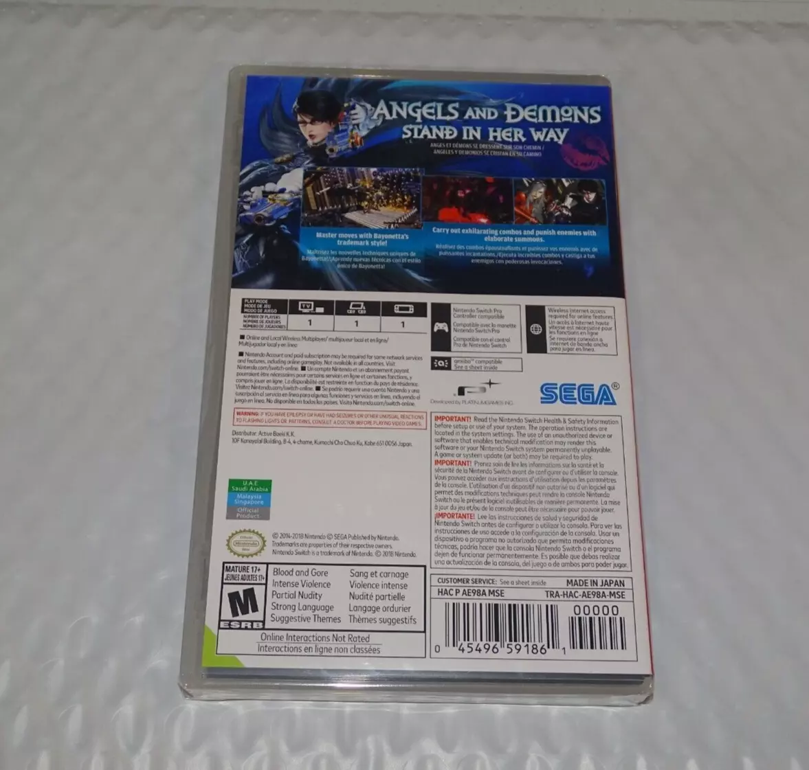 Bayonetta 2 + Bayonetta - Nintendo Switch Wata Graded 9.8 A++ New, Sealed