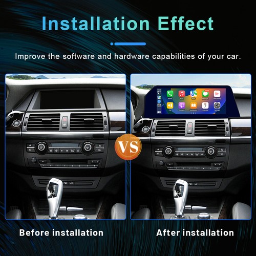 Cabezal de pantalla hoja GPS para automóvil de 12,3"" BT 4G+64G para BMW X5 X6 F15 E70 E71 2007-09 - Imagen 2 de 12