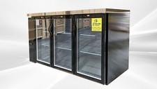 New 72" Beer Refrigerator Back Bar 3 Door Glass Bottle Cooler Commercial NSF ETL