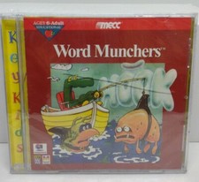 Word Munchers (PC CD ROM, 1995) RARE HTF Number Munchers Sequel Mecc Game NEW