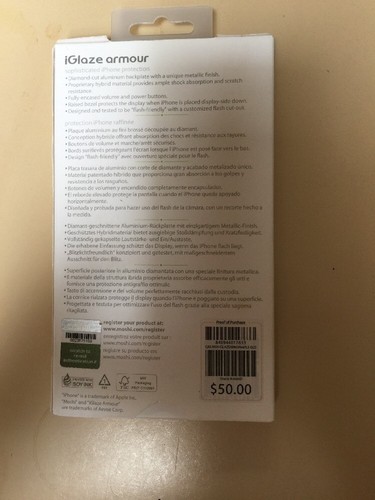 MOSHI iGlaze Armour - Funda metálica premium para iPhone 6+ y 6s Plus - dorada/blanca - Imagen 2 de 2