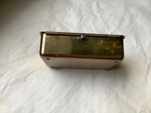 Park Sherman Schmuckkästchen - Messing mit Strass Herz - Mid Century - Bild 8 von 9