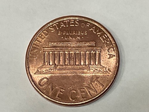 1995 D extra ear lobe lincoln penny - Picture 4 of 4