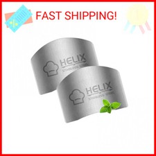 2 Pcs Finger Guard for Cutting aid, Kitchen Tool, Stainless Steel Knife Protecto