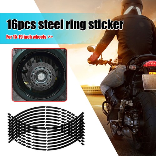 16Pcs 18 Inch Car Styling Strips Reflective Motorcycle Car Wheel Tire Stickers H - Bild 5 von 23