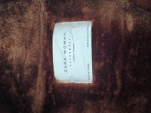 zara women outewear coat black size xs (E740) - Picture 9 of 9