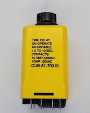Potter & Brumfield Time Delay Relay Adjustable 1.0-10 Sec. CUB-51-71110 [GB 4]