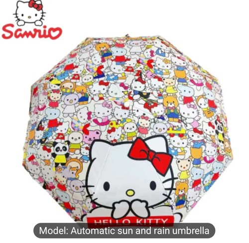 Hello Kitty Umbrella Automatic Multi-Colored - Picture 2 of 12