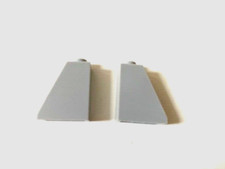 LEGO Parts: Sloped Brick, 1x2x2, Part # 60481, Light Bluish Gray - Lot of 2