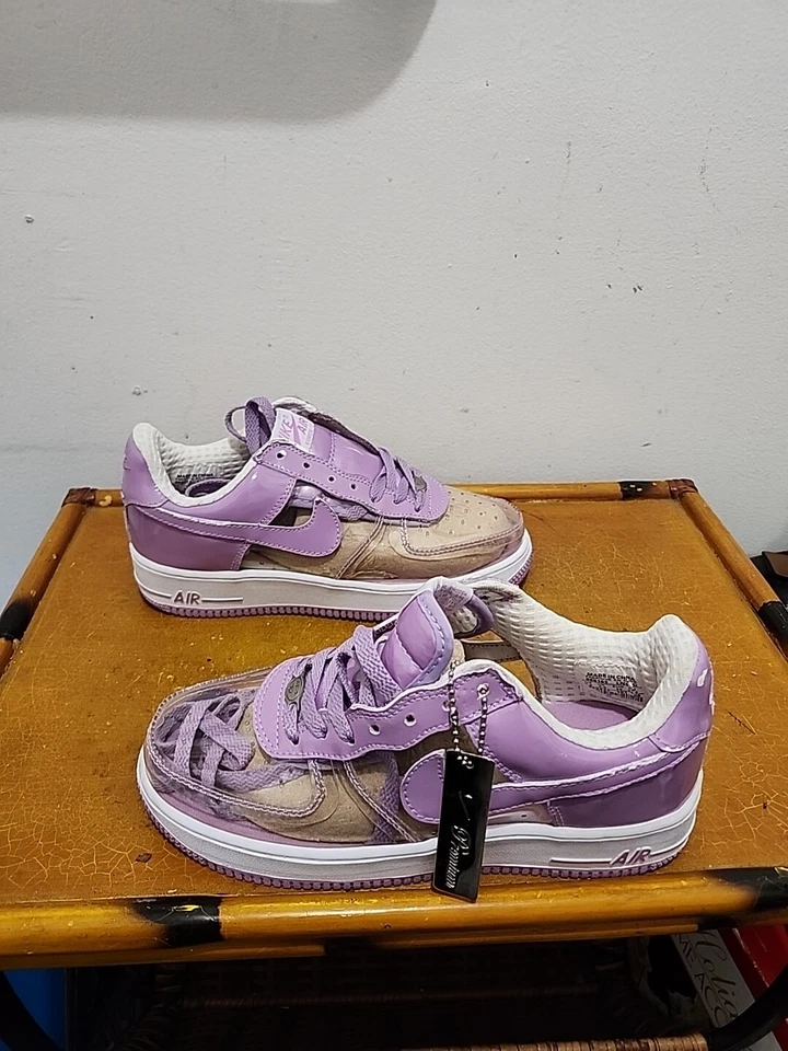 Женские Nike Air Force 1 Premium невидимая женщина Espo HOA ретро фиолетовый B размер 6,5  - Изображение 4 из 4