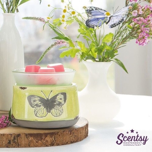Scentsy Flatterwärmer-Crackle Glasur-Schmetterling-Retired/RAR-NEU im Karton