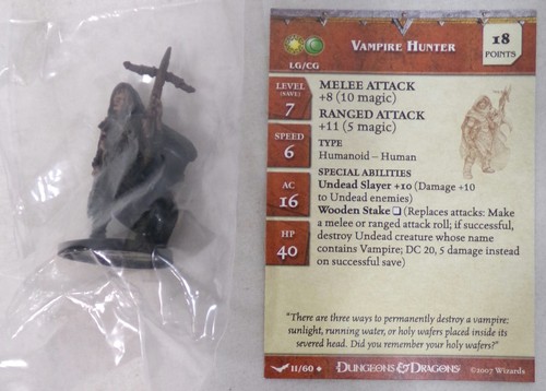 Wizards of the Coast Dungeons & Dragons ungehohlter Vampirjäger Miniatur
