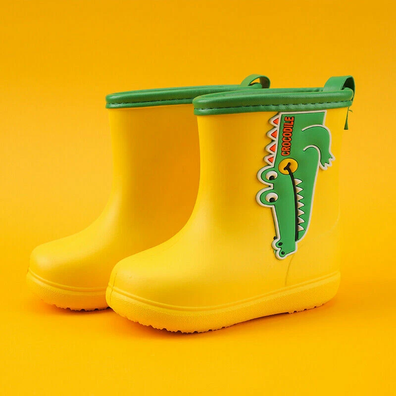 Boys Girls Kids Toddlers Rain Boots Waterproof Wellies Wellington Splash Shoes - Image 4 of 4