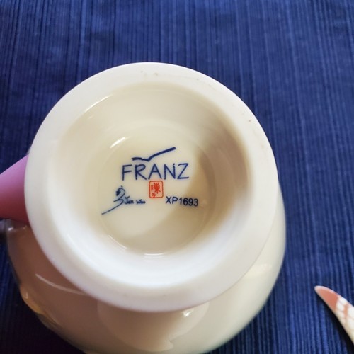 Franz Porzellan Schmetterling Teetasse Untertasse & Löffel Set XP1693 von Jen Woo makellos - Bild 12 von 12