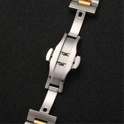 Flat Curved Ends Stainless Steel Watch Strap 12mm-22mm Metal Band Link Bracelet - Picture 11 of 18