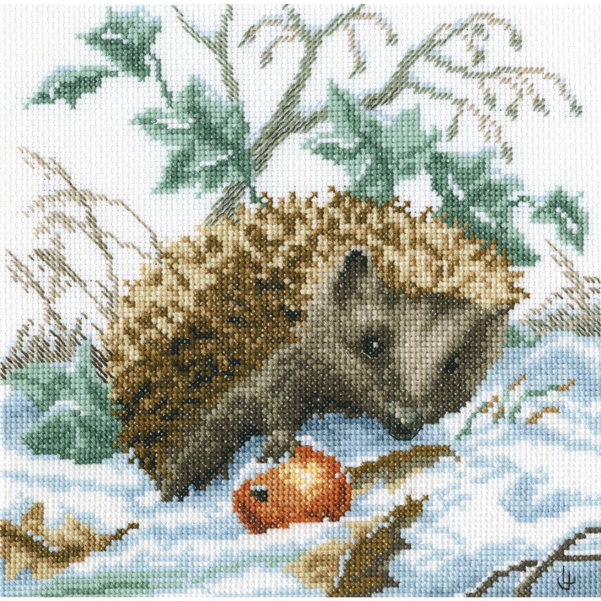 RTO counted Cross Stitch Kit ""Early snow"" M329, 20x20 cm, DIY