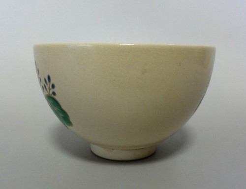 Cuenco de té japonés de porcelana k#07 CHAWAN / KYO Ware 12,5 cm / Paulounia - Imagen 3 de 9