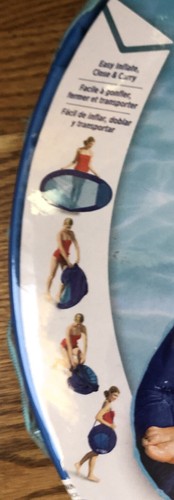 SwimWays Original Spring Float Floating Swim Hammock Pool Lake Blue - Picture 4 of 4