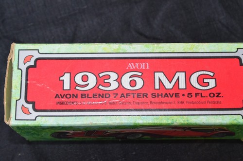 Avon Blend 7 After Shave Retired Men's 1936 MG FULL BOTTLE 5oz New Vintage - Picture 3 of 6