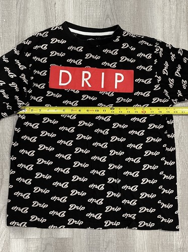 Eighty Eight Men's Shirt Size L Large DRIP Black Long Sleeve Shirt - Picture 3 of 12