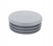 10 x Louver plugs round 50 mm round plugs grey end caps plastic