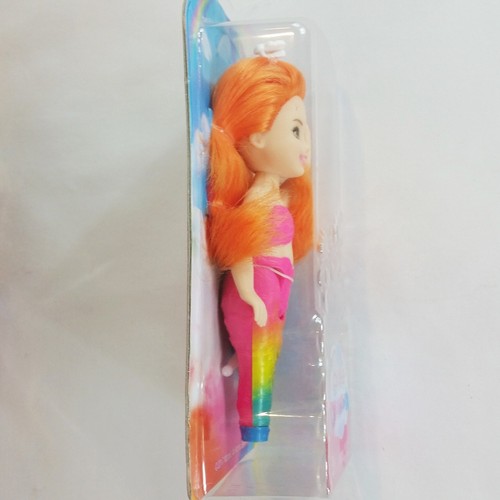Barbie Club Chelsea Dreamtopia Mermaid Doll Red Hair Rainbow Suit 5.5" Mattel - Picture 2 of 3