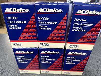 AC Delco Fuel Filter Pack Of 6 With O Rings GF590   25121587