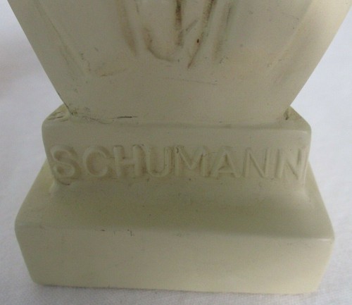 Halbe 4" Vintage Statuette Composer Schumann, Bach, & Schubert Heads - Picture 5 of 11