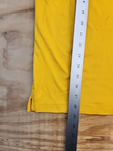 LSU Tigers 46 Velvet Graphic Logo Yellow Poly Lightweight Polo Shirt Mens Large - Bild 4 von 9